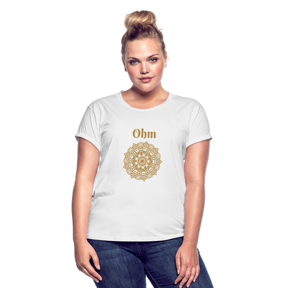 Frauen Oversize T-Shirt - Ohm - weiß