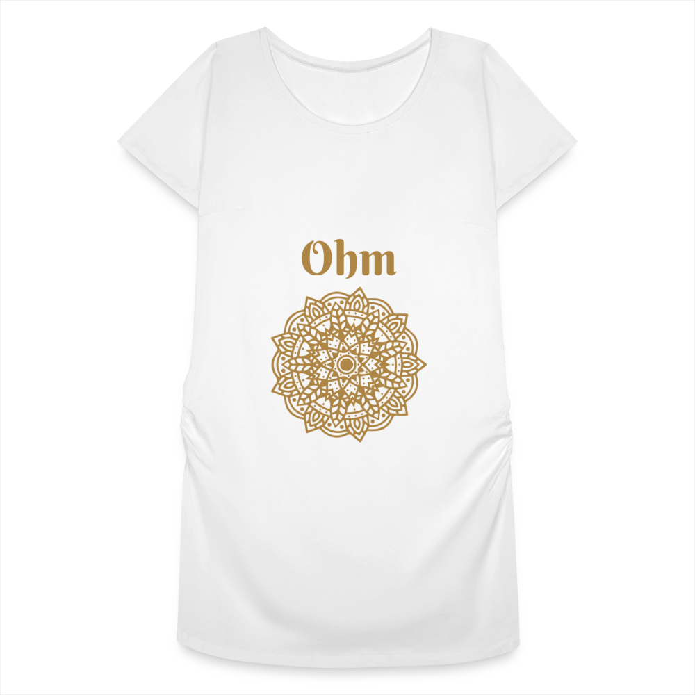 Frauen Schwangerschafts-T-Shirt - Ohm - weiß