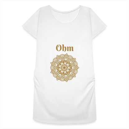 Frauen Schwangerschafts-T-Shirt - Ohm - weiß