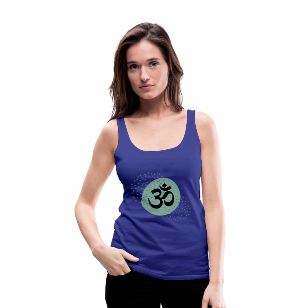 Frauen Premium Tank Top - Om - Königsblau