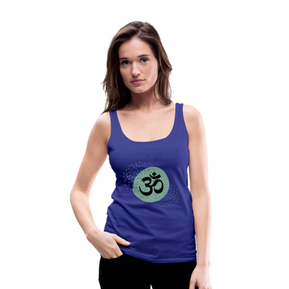 Frauen Premium Tank Top - Om - Königsblau