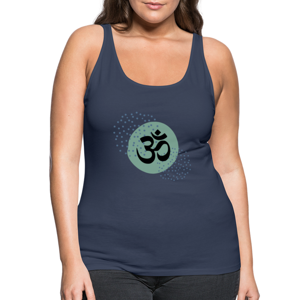 Frauen Premium Tank Top - Om - Navy