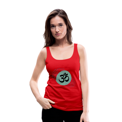 Frauen Premium Tank Top - Om - Rot