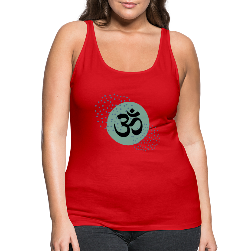 Frauen Premium Tank Top - Om - Rot