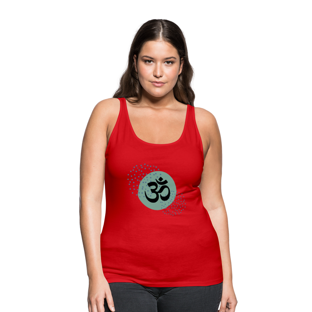 Frauen Premium Tank Top - Om - Rot