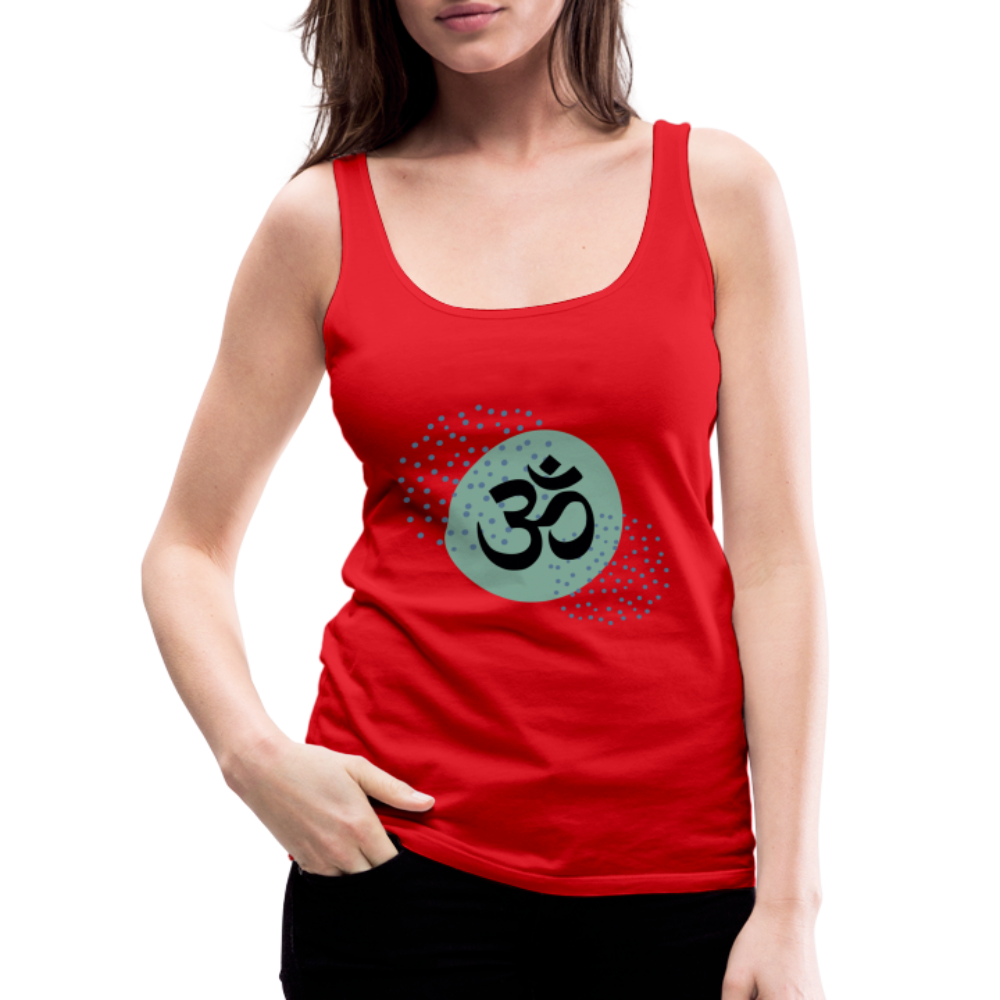 Frauen Premium Tank Top - Om - Rot