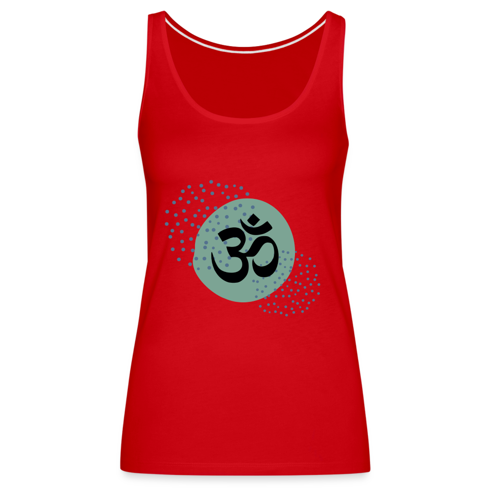 Frauen Premium Tank Top - Om - Rot