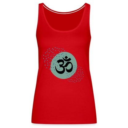 Frauen Premium Tank Top - Om - Rot