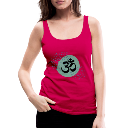 Frauen Premium Tank Top - Om - dunkles Pink