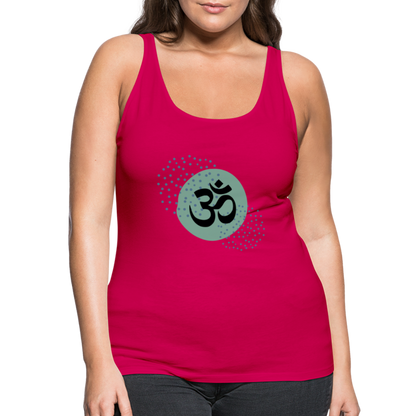 Frauen Premium Tank Top - Om - dunkles Pink