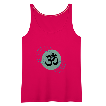 Frauen Premium Tank Top - Om - dunkles Pink