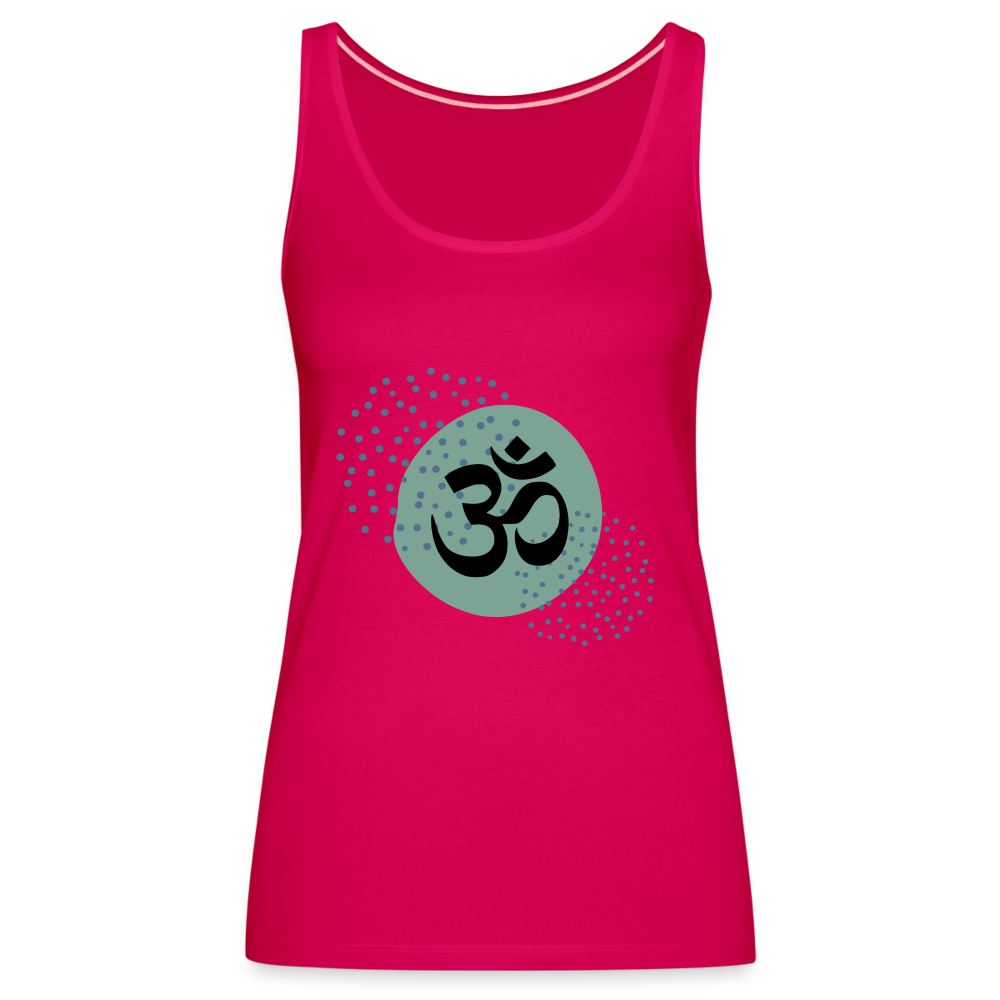 Frauen Premium Tank Top - Om - dunkles Pink