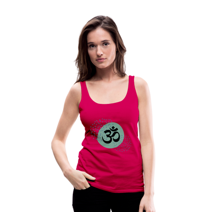 Frauen Premium Tank Top - Om - dunkles Pink