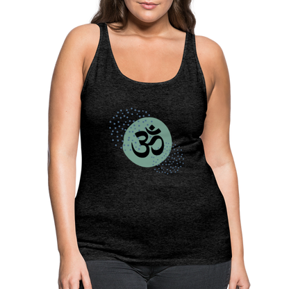 Frauen Premium Tank Top - Om - Anthrazit