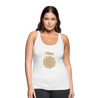 Frauen Premium Tank Top - Ohm - weiß