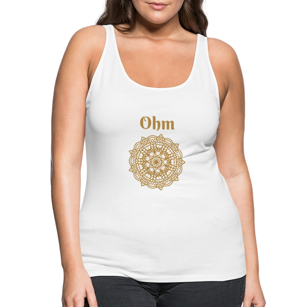 Frauen Premium Tank Top - Ohm - weiß