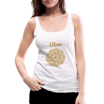 Frauen Premium Tank Top - Ohm - weiß