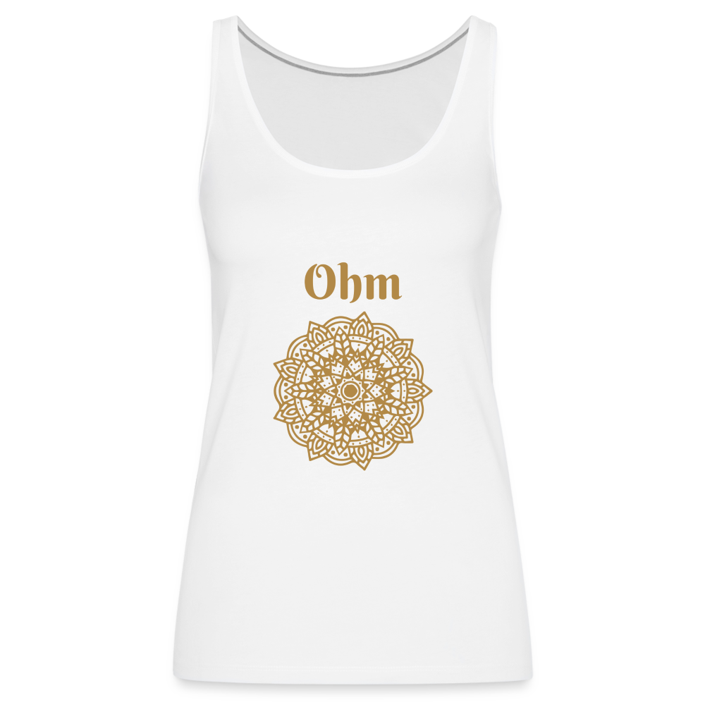 Frauen Premium Tank Top - Ohm - weiß