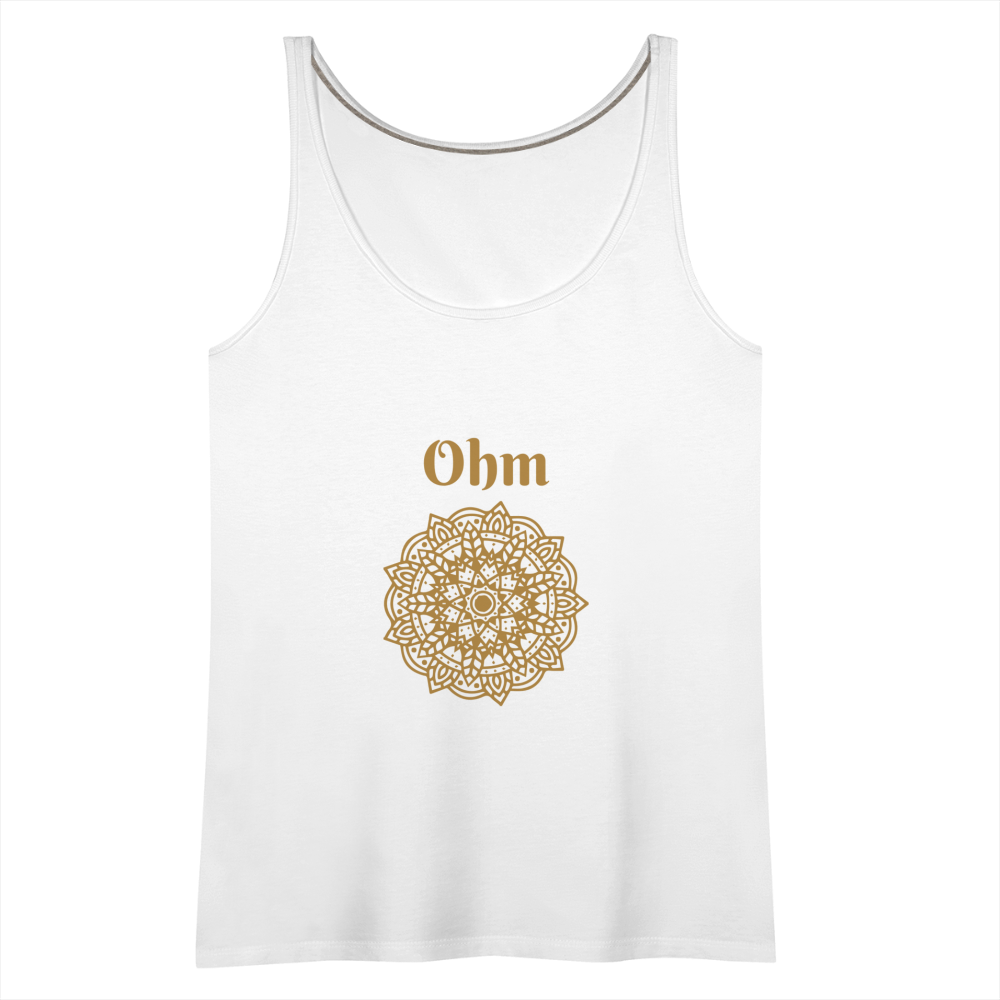 Frauen Premium Tank Top - Ohm - weiß