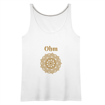 Frauen Premium Tank Top - Ohm - weiß