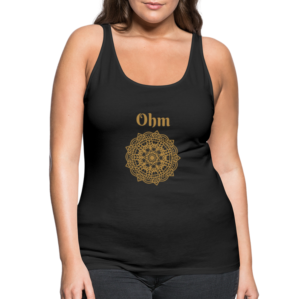 Frauen Premium Tank Top - Ohm - Schwarz