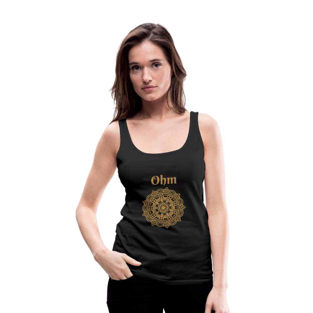 Frauen Premium Tank Top - Ohm - Schwarz