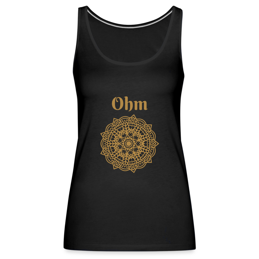 Frauen Premium Tank Top - Ohm - Schwarz