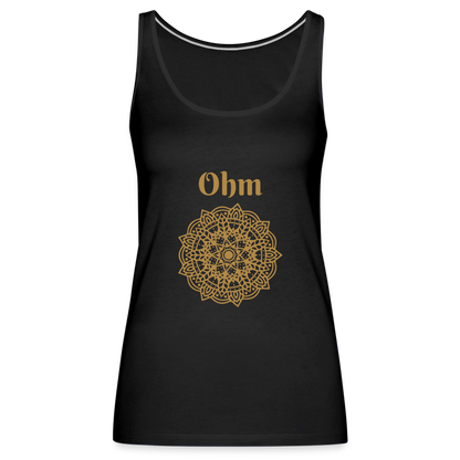 Frauen Premium Tank Top - Ohm - Schwarz