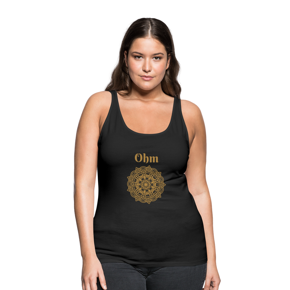 Frauen Premium Tank Top - Ohm - Schwarz