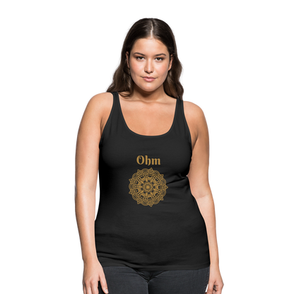 Frauen Premium Tank Top - Ohm - Schwarz