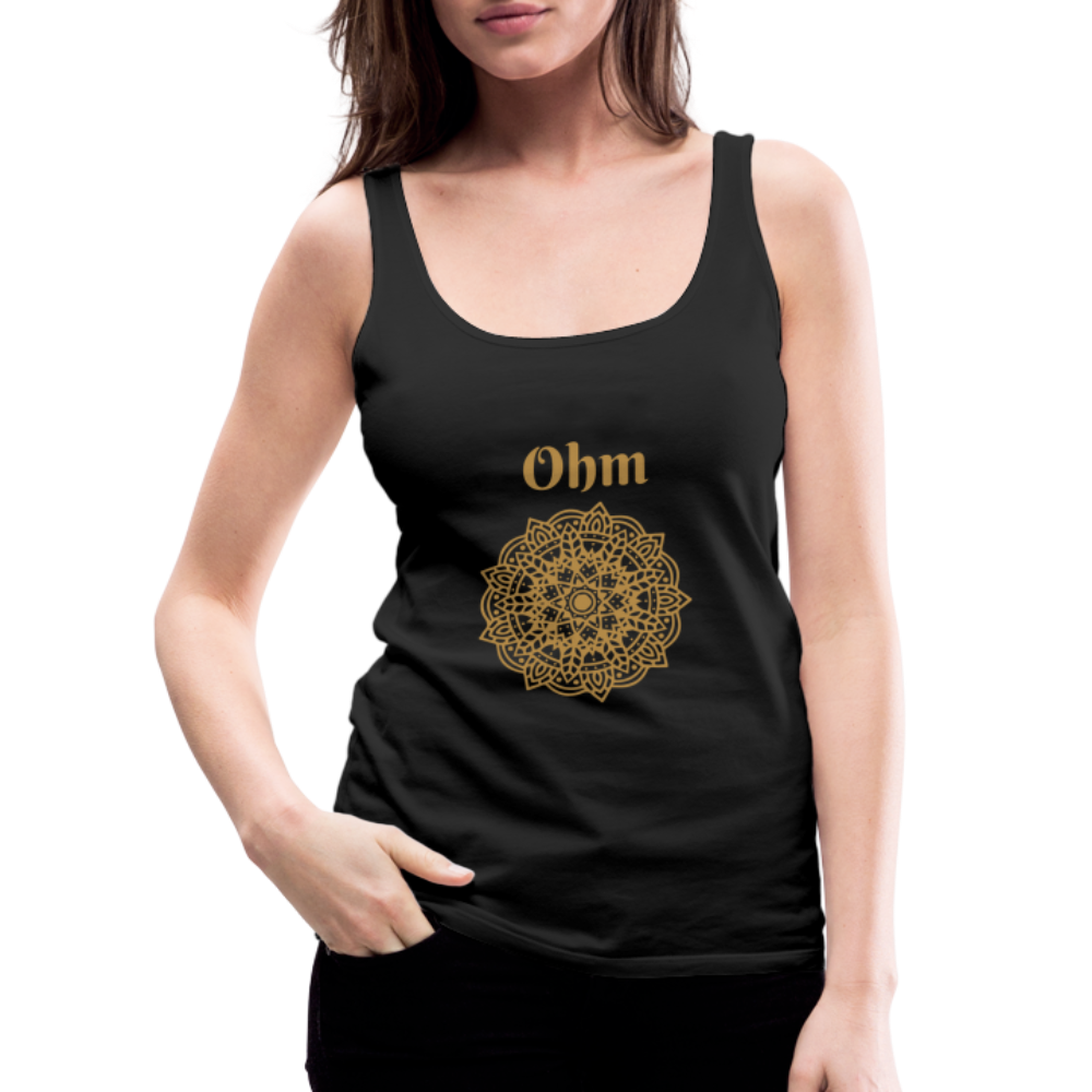 Frauen Premium Tank Top - Ohm - Schwarz