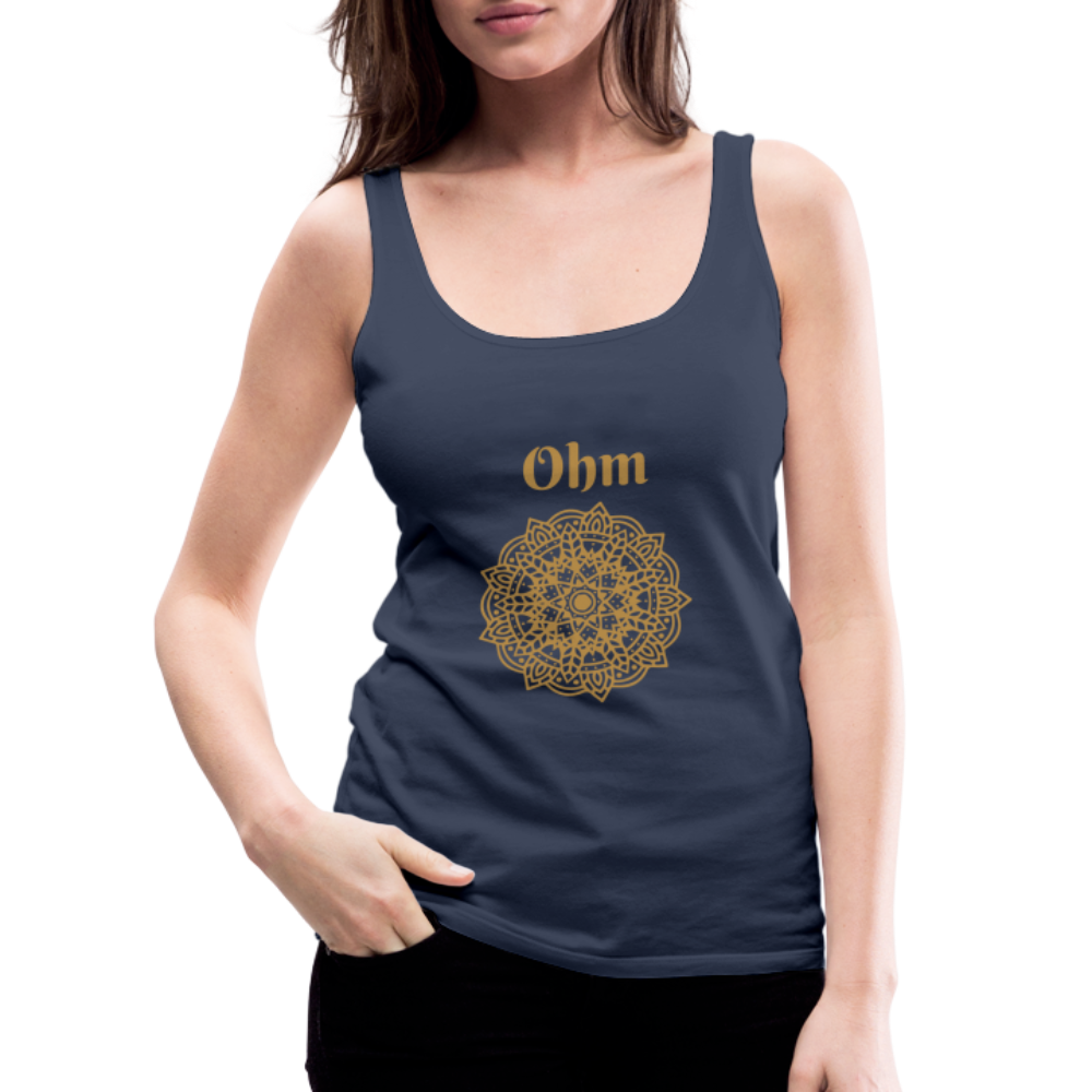 Frauen Premium Tank Top - Ohm - Navy