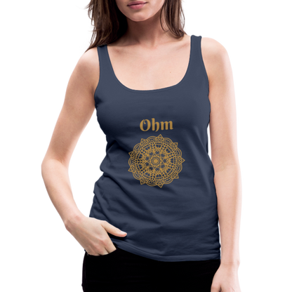 Frauen Premium Tank Top - Ohm - Navy