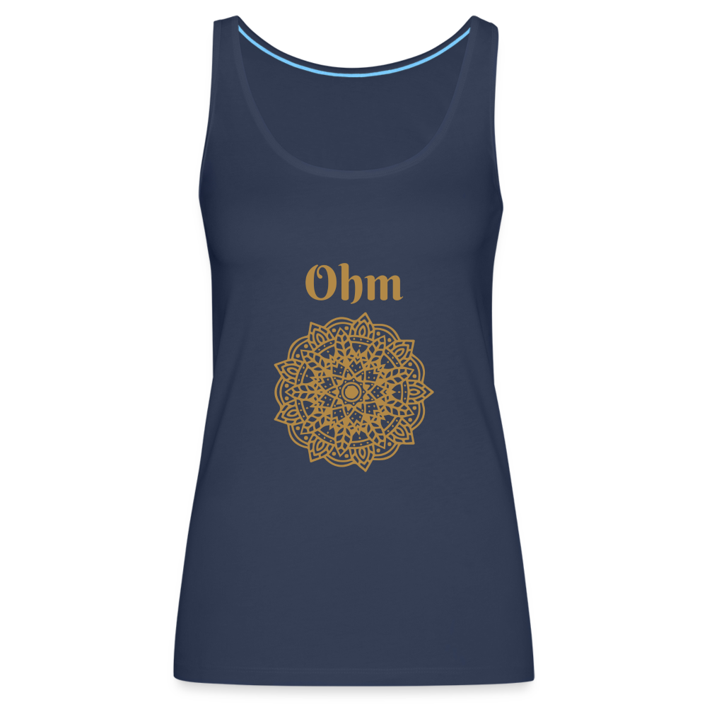 Frauen Premium Tank Top - Ohm - Navy