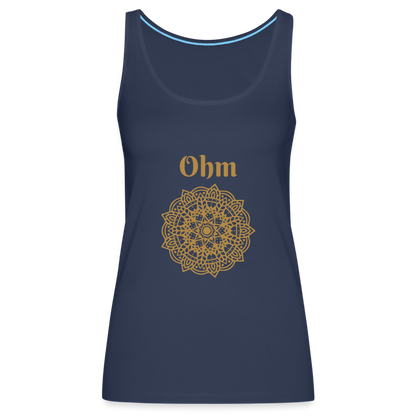 Frauen Premium Tank Top - Ohm - Navy