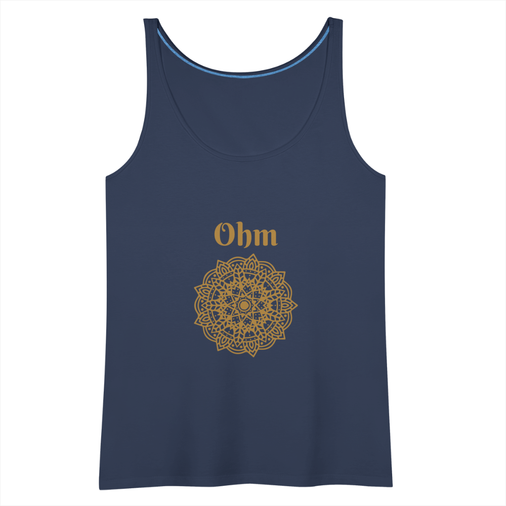 Frauen Premium Tank Top - Ohm - Navy