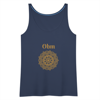 Frauen Premium Tank Top - Ohm - Navy