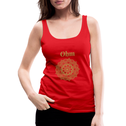 Frauen Premium Tank Top - Ohm - Rot