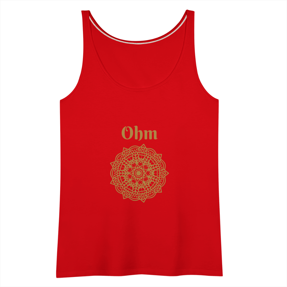 Frauen Premium Tank Top - Ohm - Rot