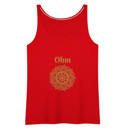 Frauen Premium Tank Top - Ohm - Rot