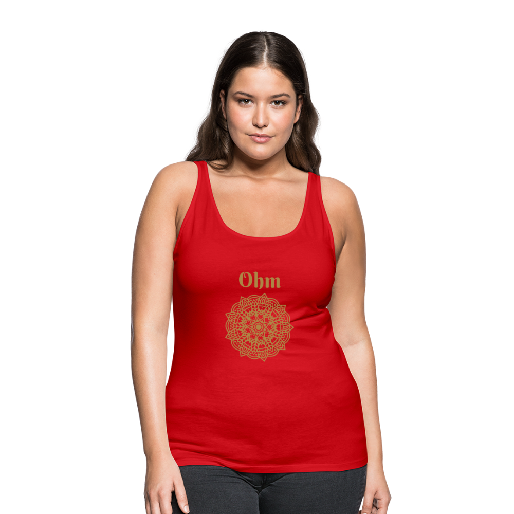 Frauen Premium Tank Top - Ohm - Rot