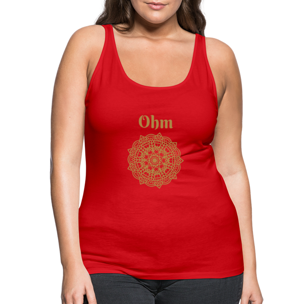 Frauen Premium Tank Top - Ohm - Rot