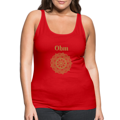 Frauen Premium Tank Top - Ohm - Rot