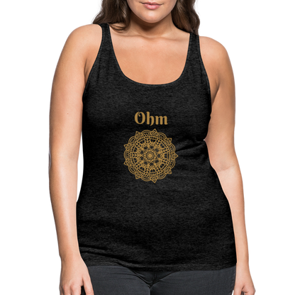 Frauen Premium Tank Top - Ohm - Anthrazit