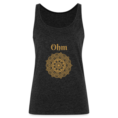 Frauen Premium Tank Top - Ohm - Anthrazit