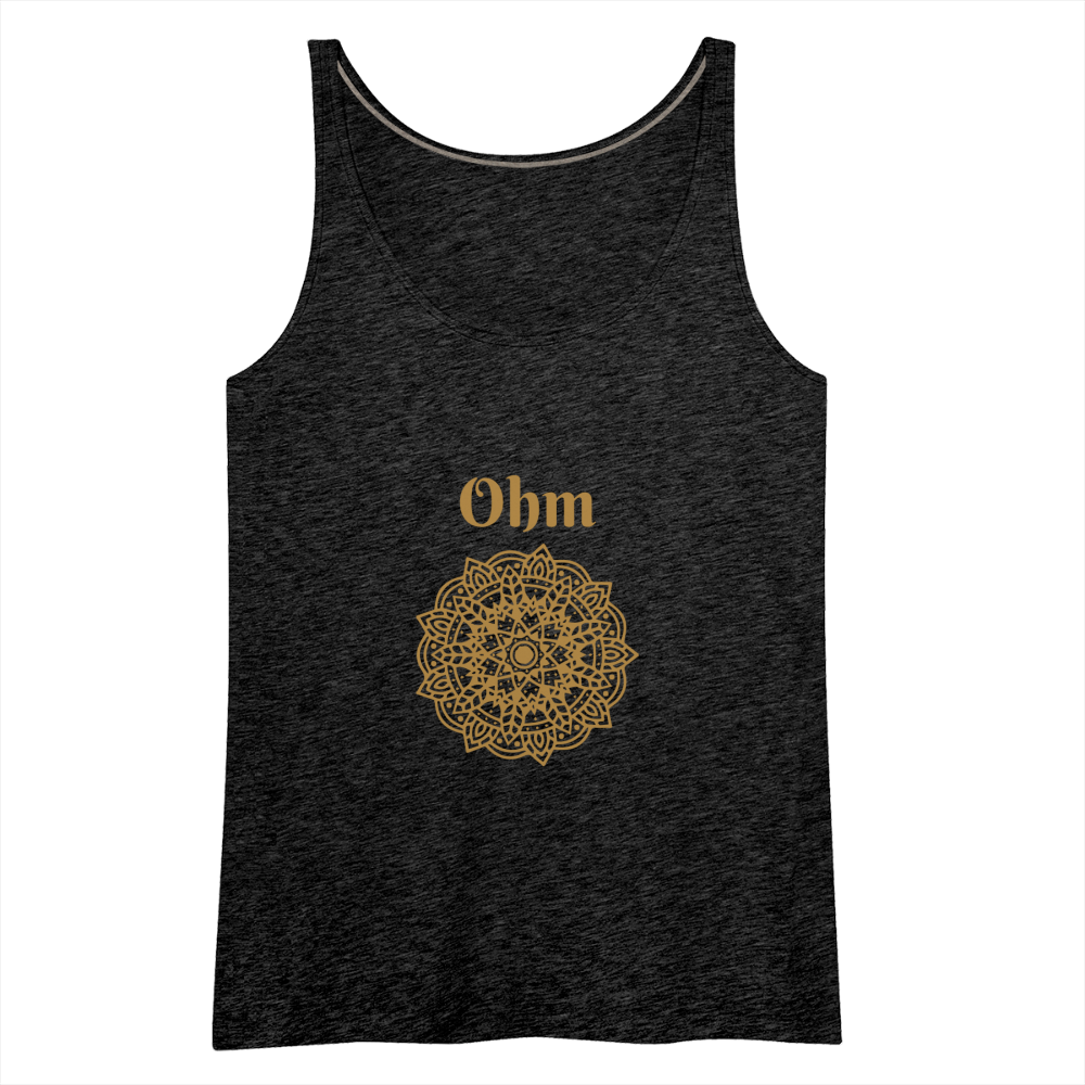 Frauen Premium Tank Top - Ohm - Anthrazit