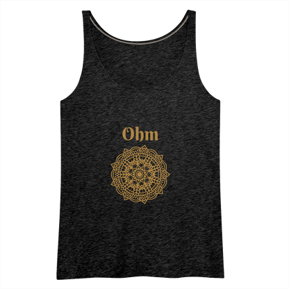 Frauen Premium Tank Top - Ohm - Anthrazit