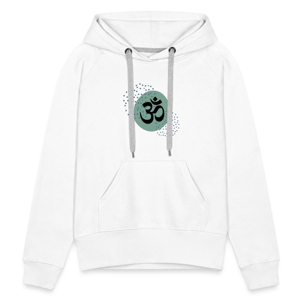 Frauen Premium Hoodie - Om - weiß