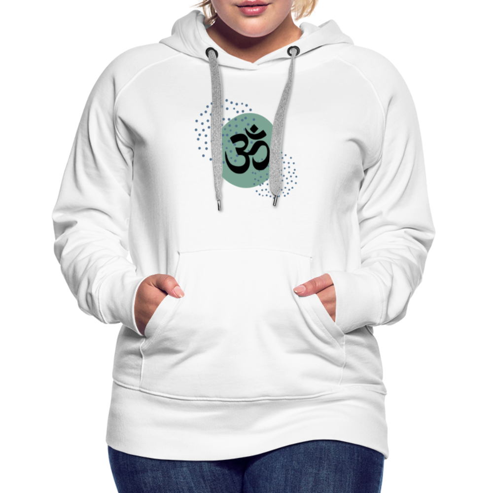 Frauen Premium Hoodie - Om - weiß