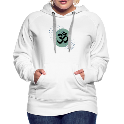 Frauen Premium Hoodie - Om - weiß